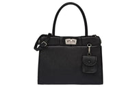 MIU MIU Leather Shoulder Bag Crossbody Bag Handbag Women's Black