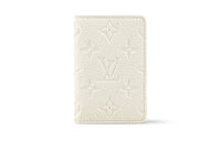 LOUIS VUITTON Cow Leather Wallet Men's Full Moon