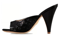 LOUIS VUITTON Rubber Sole Slip-Resistant Slide Slippers Women's Black