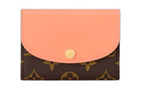 LOUIS VUITTON Rosalie Monogram Canvas Wallet Women's Apricot Orange