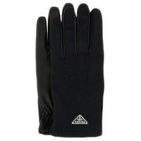 PRADA Nylon Knit Gloves Men's Black