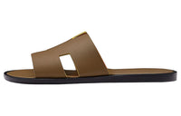 HERMES Izmir Slide Slippers Men's Brown