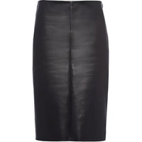PRADA Nappa Leather Skirt Leather Short Skirts Women's Black