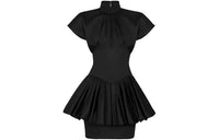 LOUIS VUITTON Short Sleeved Dress Women's Black