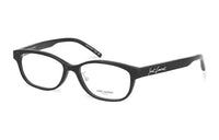 SAINT LAURENT Plate Frame Square Eyeglass Frames Women's Black/Green