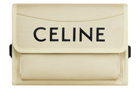 CELINE Nylon Portable Crossbody Bag Shoulder Bag Small Size Men's Light Yellow