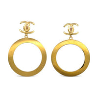 CHANEL 1990 2000s Cc Dangle Earrings