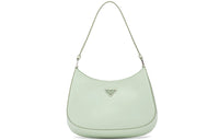 PRADA Leather Shoulder Bag, Crossbody Bag Medium Size Women's Mint Green/Light Green