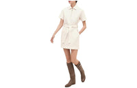 HERMES Short-Sleeved Dresses Women's White