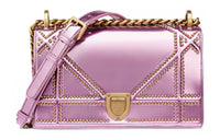 DIOR Calfskin Portable Crossbody Bag Shoulder Bag Women's Pink