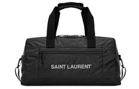 SAINT LAURENT Nuxx Logo Printed Duffle Bag