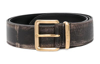 MIU MIU Leather Belts Women's Black
