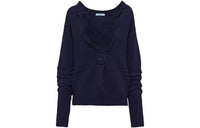 PRADA Jumbo Buttoned Knit Cardigan