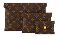 LOUIS VUITTON Monogram Canvas 3 in 1 Clutch Regular Women's Brown