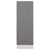SAINT LAURENT Cashmere Knit Scarves Unisex Gray