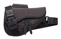 DIOR Saddle Nylon Fabric Saddle Bag Crossbody Bag Sling Bag Men's Black