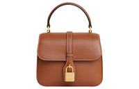 CELINE Tabou Smooth Calf Leather Shoulder Bag Crossbody Bag Handbag Mini Women's Brown