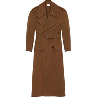 SAINT LAURENT Coats Women's Khaki
