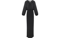 SAINT LAURENT Long-Sleeved Dresses Women's Black
