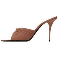 SAINT LAURENT LOLA Slide Slippers 9cm Women's Brown