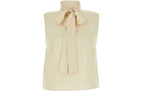 MIU MIU Scarf Detailed Straight Hem Top