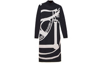 HERMES Long-Sleeved Dresses Women's Black