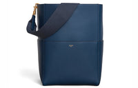 CELINE Sangle Soft Calfskin Bucket Bag Handbag Shoulder Bag Women's Abyss Blue