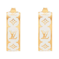 LOUIS VUITTON M02148 Nanogram Enamel Earrings