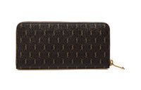 SAINT LAURENT Canvas With Leather Wallet Men's Chestnut/Khaki/Earth Brown