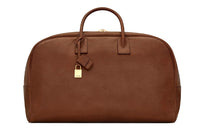 SAINT LAURENT Grain Leather Handbag Men's Caramel Brown