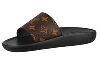 LOUIS VUITTON Sunbath Stylish Sandals Women's Black Brown