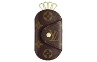 LOUIS VUITTON Monogram Canvas Key Pouch Small Size Unisex Umber