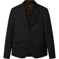 LOUIS VUITTON Embroidered Signature Wool Tailored Jacket