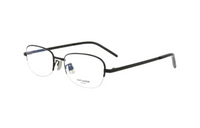 SAINT LAURENT Irregular Shape Eyeglass Frames Men's Black
