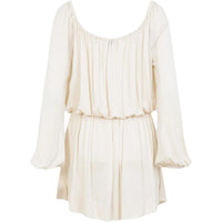 SAINT LAURENT Ruched Long Sleeved Dress