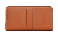 CELINE Calfskin Wallet Large Size Women's Tawny