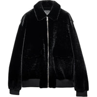 PRADA SS25 Leather Jacket Men's Black