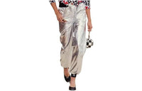 CHANEL Casual Pants Women's Silver