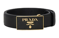 PRADA Logo Plaque Belt