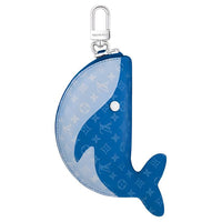 LOUIS VUITTON Leather Pendant Bag Accessory Unisex Blue