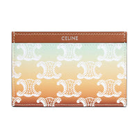 CELINE Cow Leather Card Holder Women's Multicolor