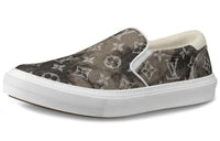 LOUIS VUITTON Canvas Shoes Men Low Top Umber