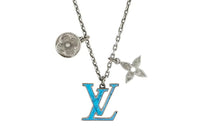LOUIS VUITTON Turquoise Metal Necklaces Unisex