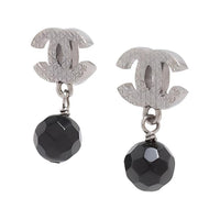 CHANEL Cc Bead Drop Earrings