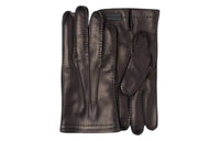PRADA Cow Leather, Cashmere Gloves Men's Black