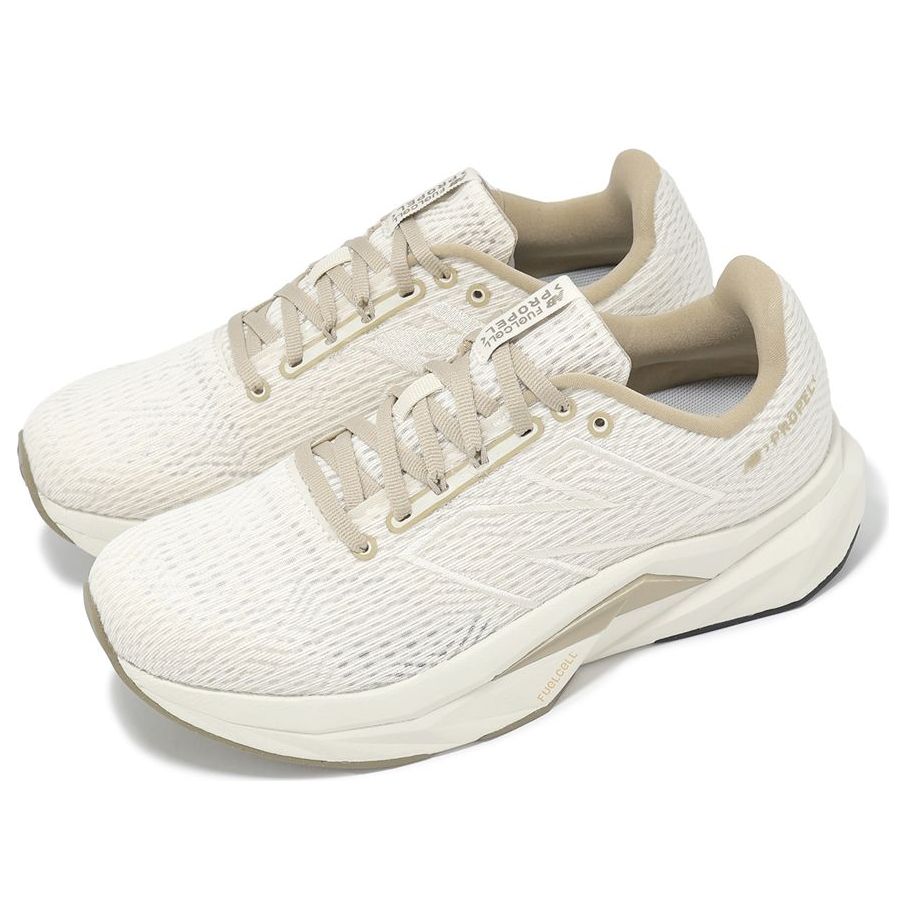 (WMNS) New Balance FuelCell Propel v5 'Linen Gold Metallic Stoneware' WFCPRHL5