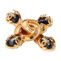 CHANEL Gold-Plated Brooches Women's Gold