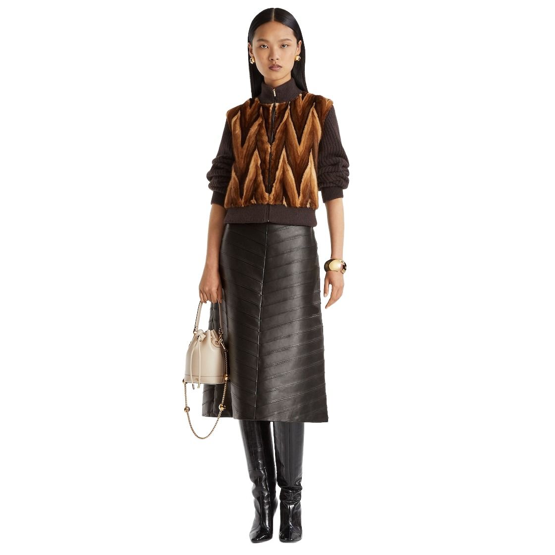 (WMNS) Fendi FW25 Mon Tresor Camelia Mini-Bag 'White' 8BS109AYJ1F0VWM