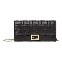 (WMNS) Fendi SS26 Baguette Continental With Chain 'Black' 8M0365AAJDF0KUR
