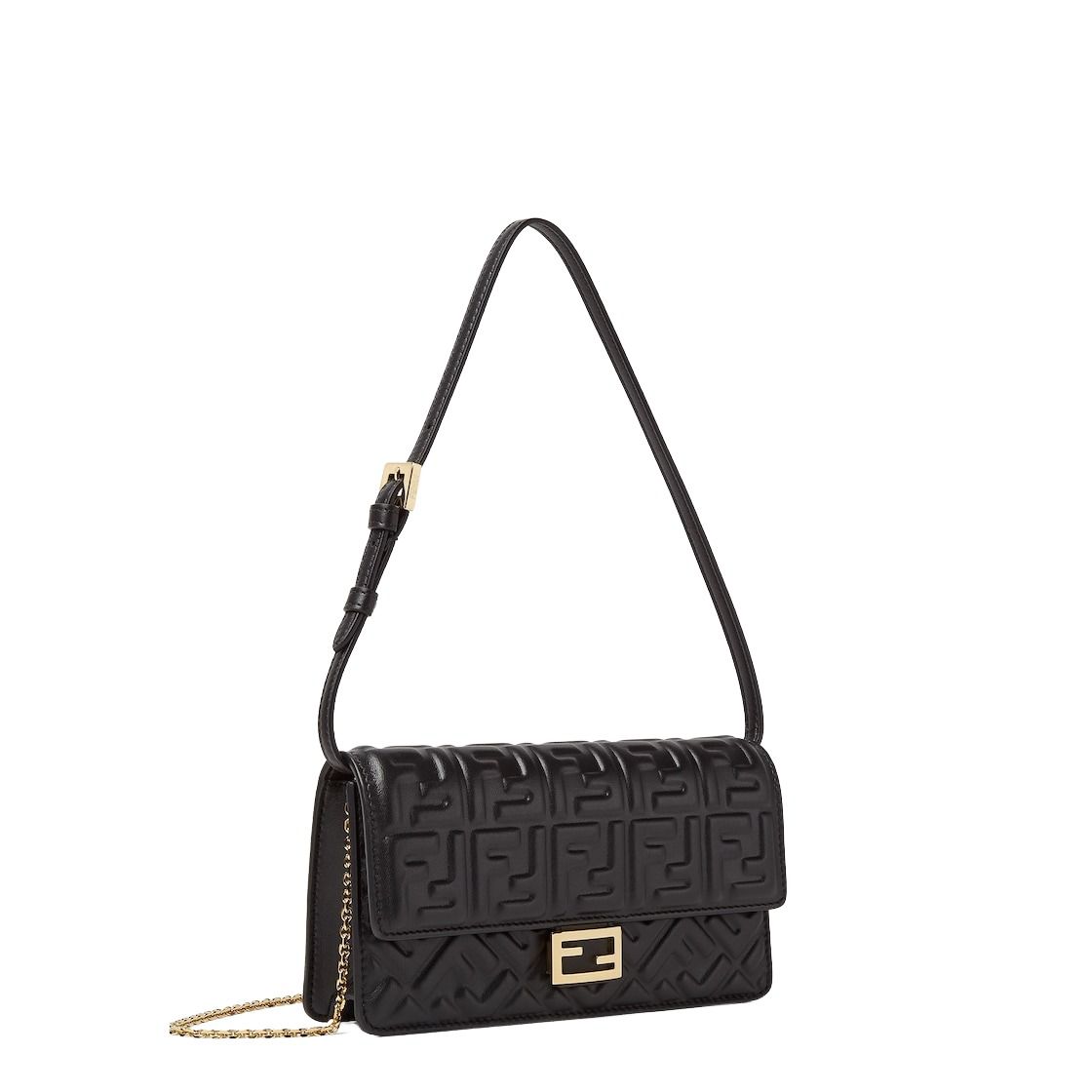 (WMNS) Fendi SS26 Wallet On Chain Baguette 'Black' 8M0498AAJDF0KUR